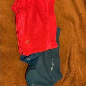 Blue and Pink Gymnast Shorts